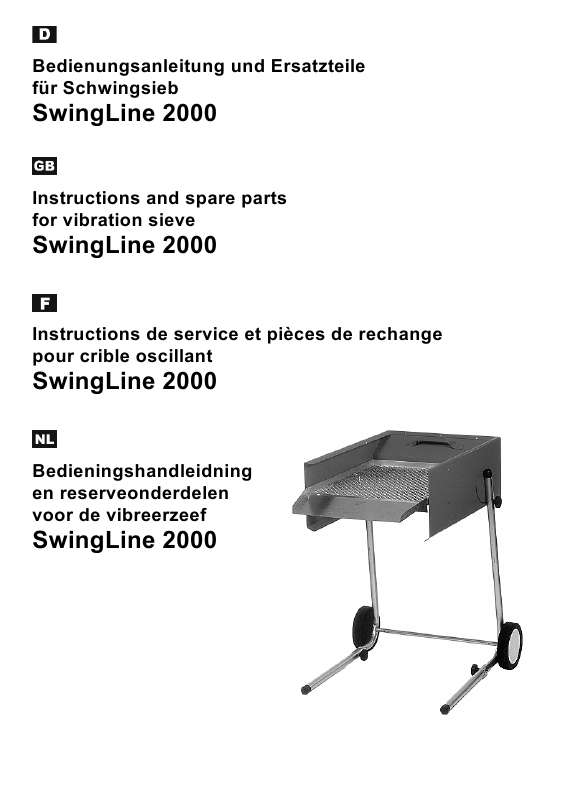 Guide utilisation ATIKA SWINGLINE 2000  de la marque ATIKA