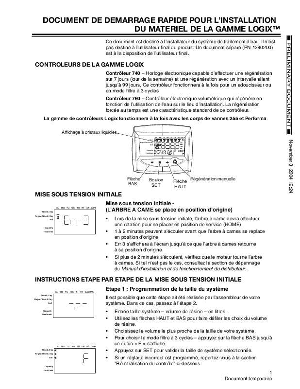 Guide utilisation GENERAL ELECTRIC CONTROLEUR 740  de la marque GENERAL ELECTRIC