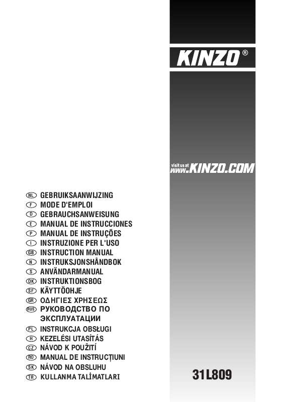 Guide utilisation  KINZO 31L809  de la marque KINZO