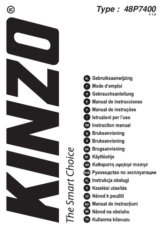 Guide utilisation  KINZO 48P7400  de la marque KINZO
