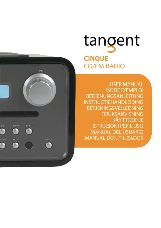 Guide utilisation  TANGENT CINQUE CD-FM  de la marque TANGENT