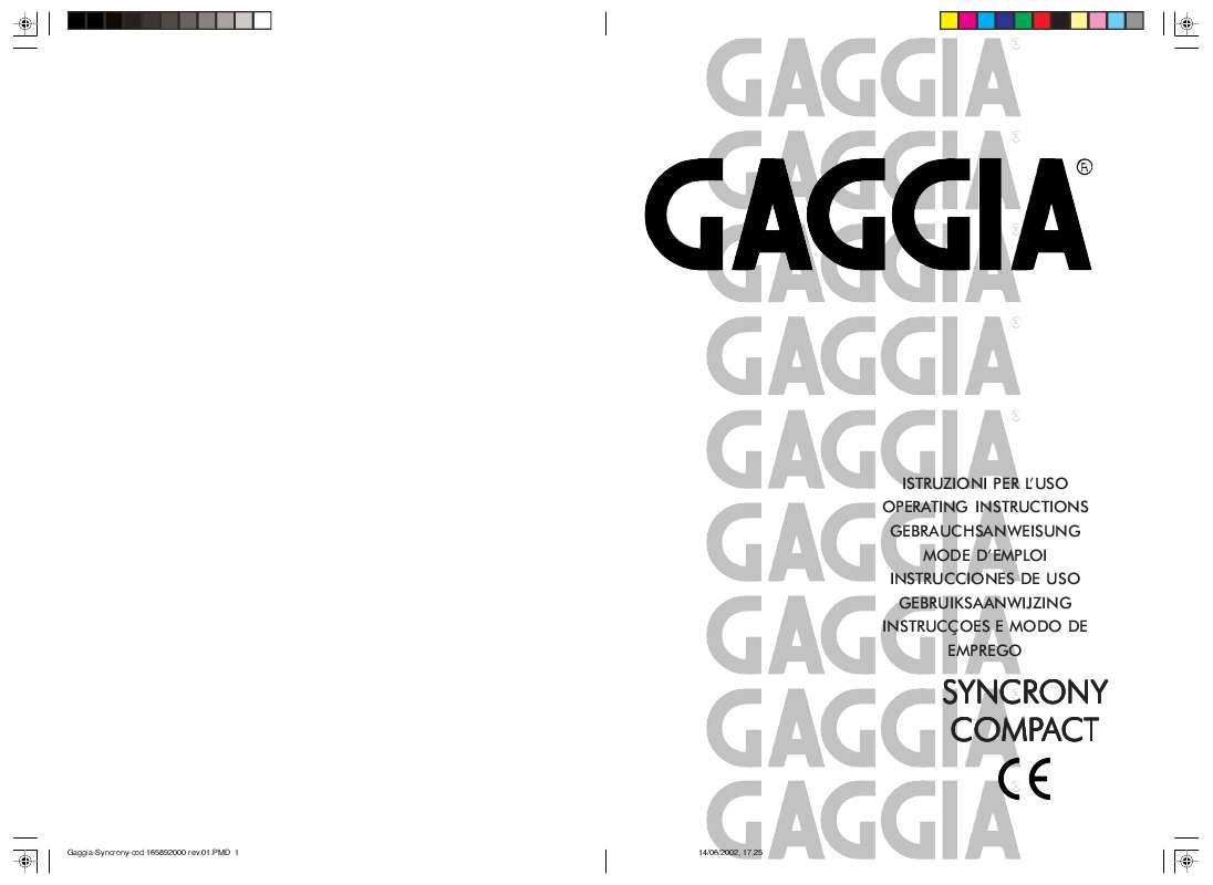 Guide utilisation GAGGIA SUP025Y de la marque GAGGIA