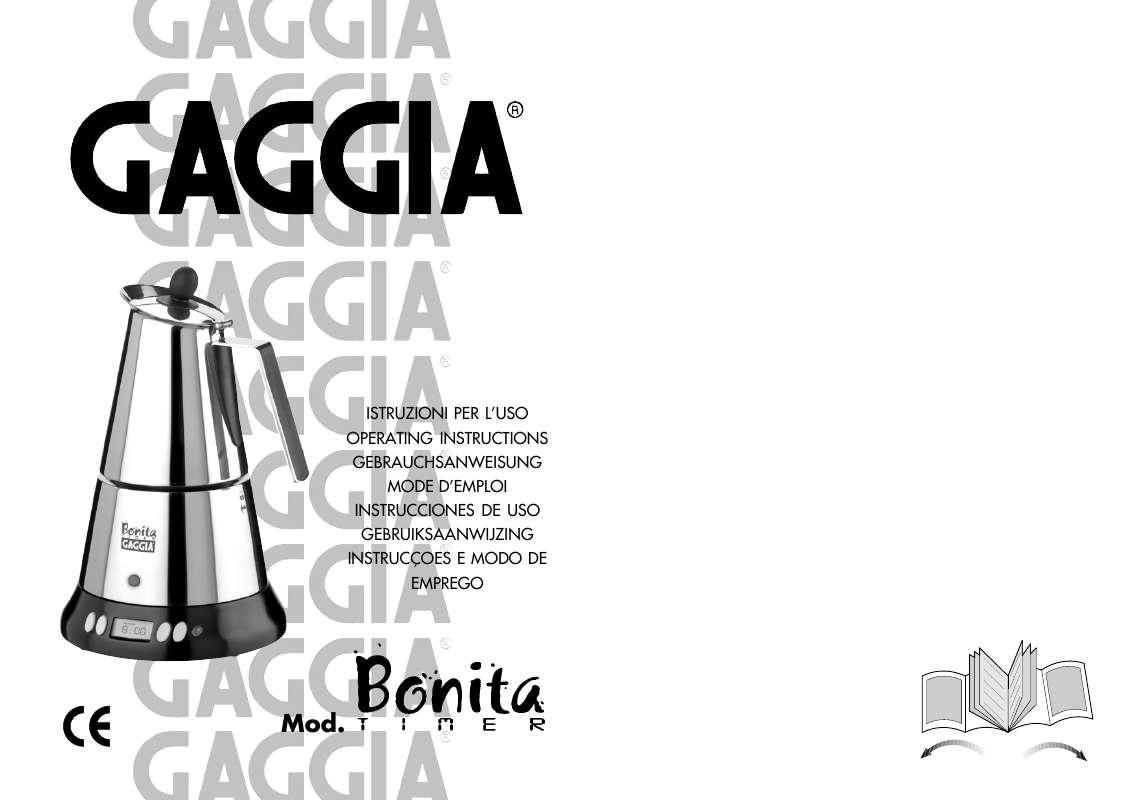 Guide utilisation GAGGIA BONITA TIMER de la marque GAGGIA