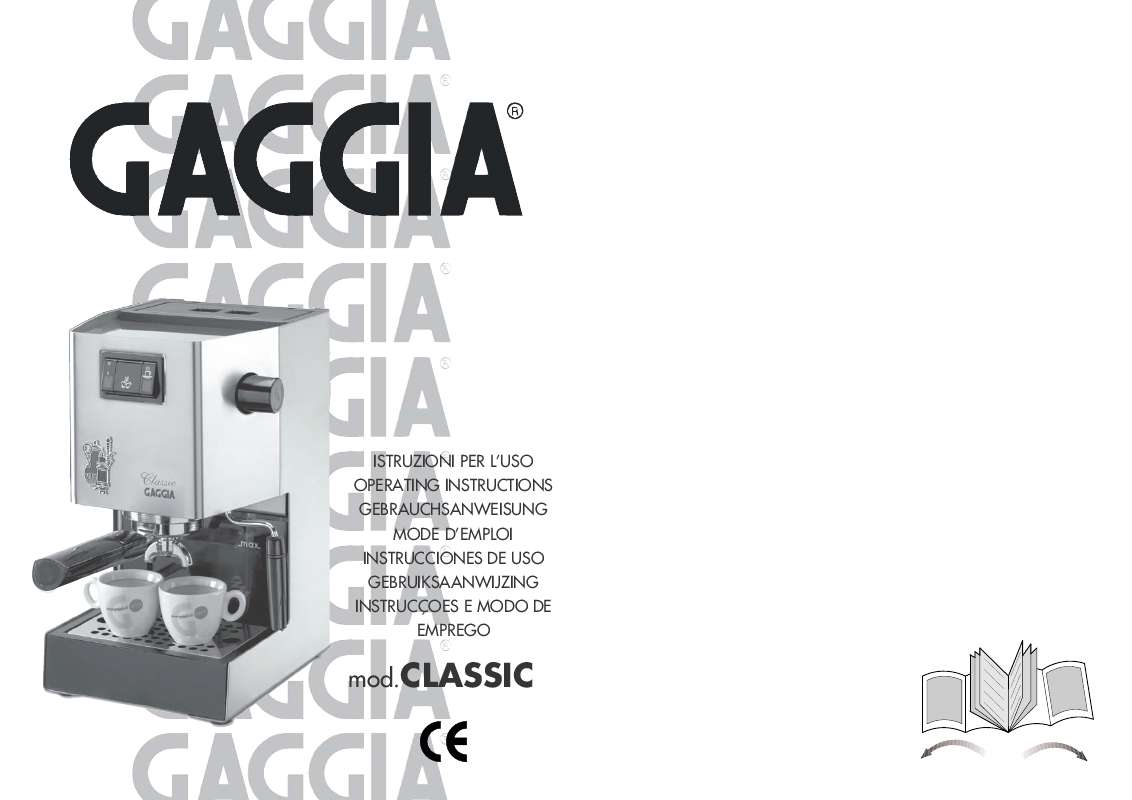 Guide utilisation GAGGIA CLASSIC de la marque GAGGIA