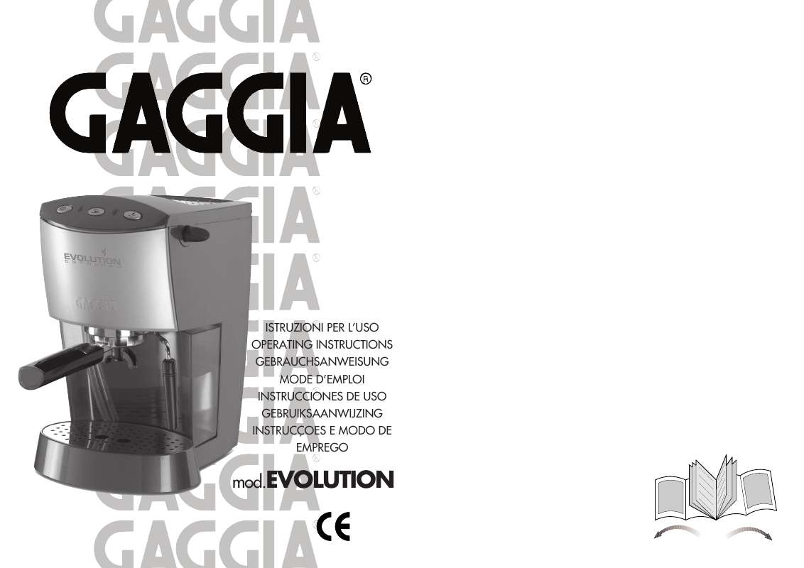 Guide utilisation GAGGIA EVOLUTION de la marque GAGGIA