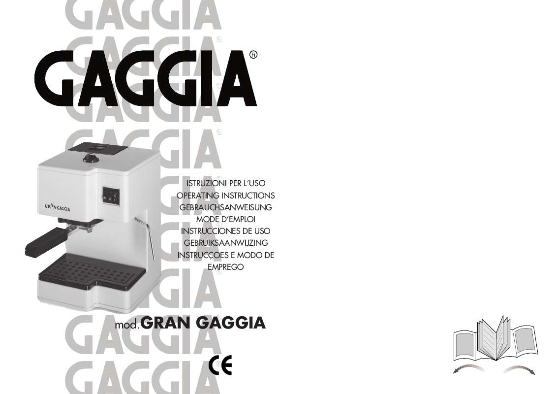 Guide utilisation GAGGIA GRAN GAGGIA de la marque GAGGIA