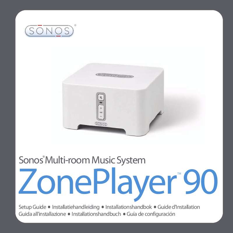 Guide utilisation SONOS ZP90  de la marque SONOS