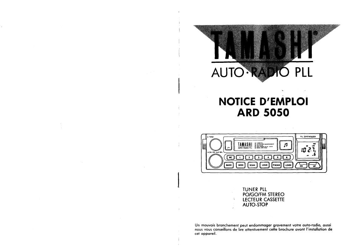 Guide utilisation TAMASHI ARD 5050  de la marque TAMASHI