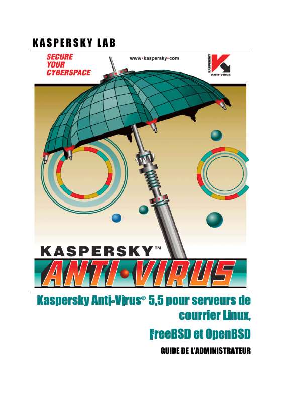 Guide utilisation KASPERSKY ANTI-VIRUS 5.5  de la marque KASPERSKY
