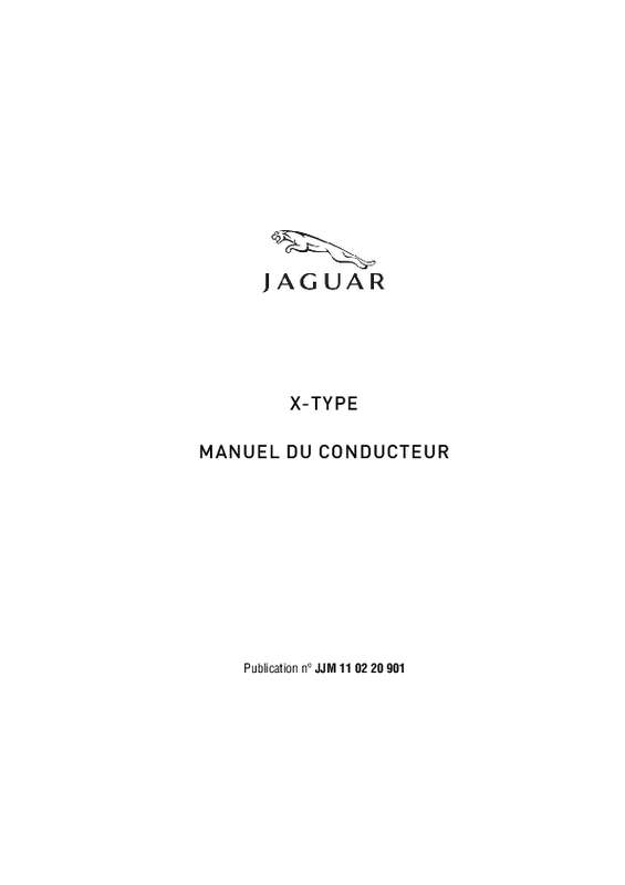 Guide utilisation JAGUAR X-TYPE  de la marque JAGUAR