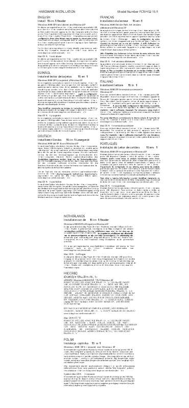 Guide utilisation KINGSTON FCR-HS215  de la marque KINGSTON