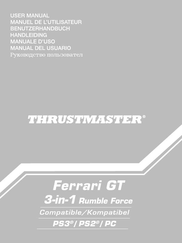 Guide utilisation  TRUSTMASTER FERRARI GT EXPERIENCE  de la marque TRUSTMASTER