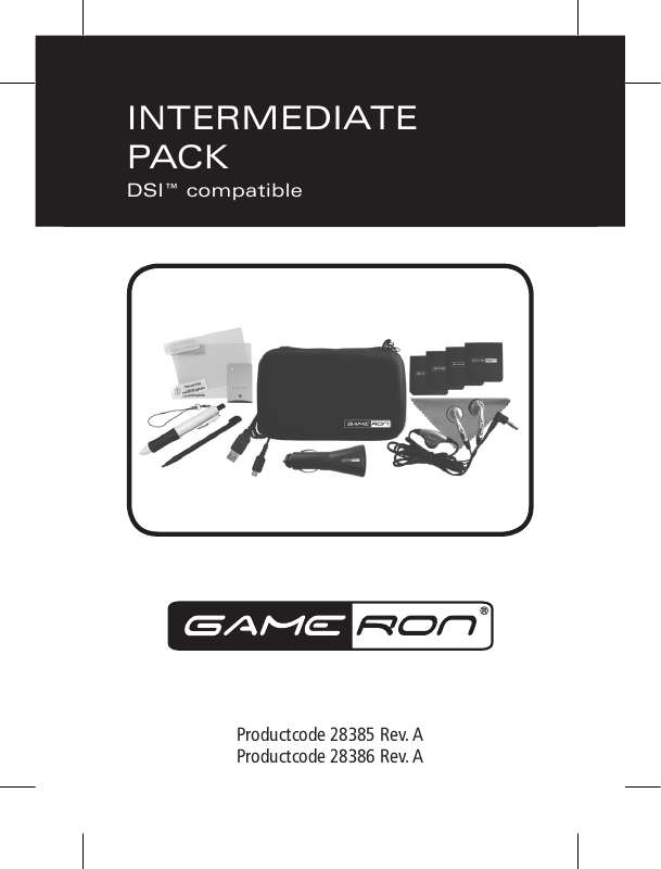 Guide utilisation GAMERON INTERMEDIATE PACK DSI COMPATIBLE  de la marque GAMERON