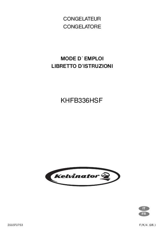 Guide utilisation  KELVINATOR KHFB336HSF  de la marque KELVINATOR