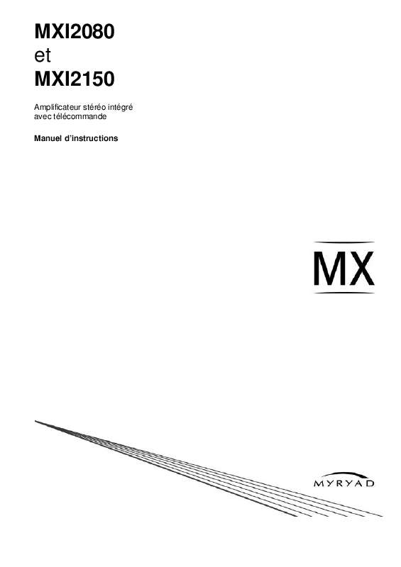 Guide utilisation  MYRYAD MXI2080  de la marque MYRYAD
