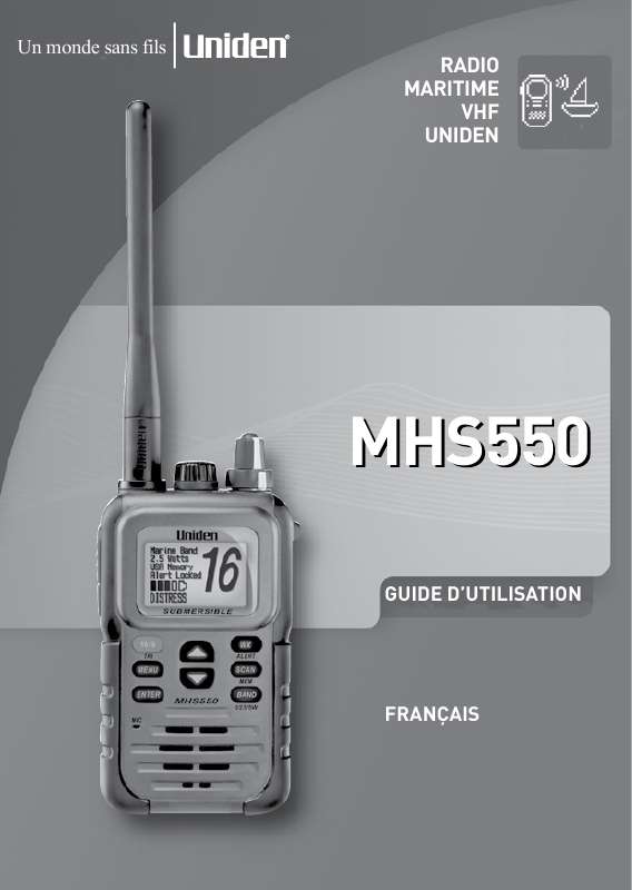 Guide utilisation  UNIDEN MHS550  de la marque UNIDEN