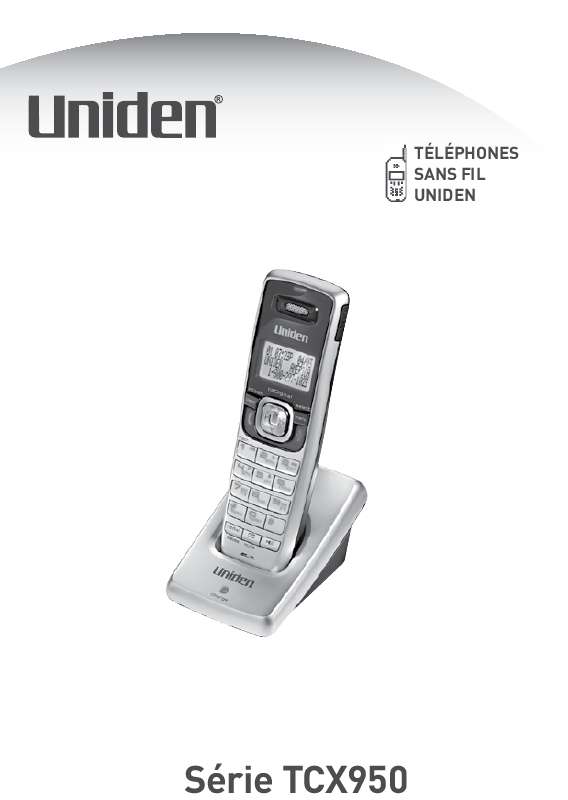 Guide utilisation  UNIDEN TCX950  de la marque UNIDEN