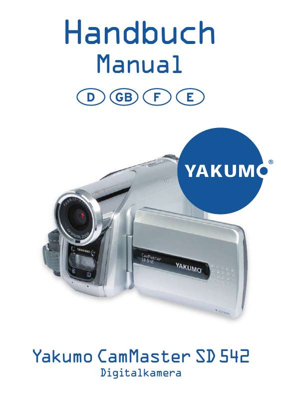 Guide utilisation YAKUMO CAMMASTER SD 542  de la marque YAKUMO
