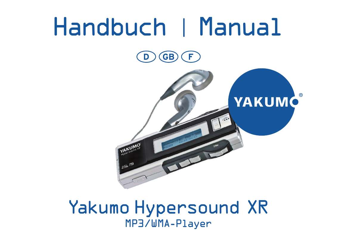 Guide utilisation YAKUMO HYPERSOUND XR  de la marque YAKUMO