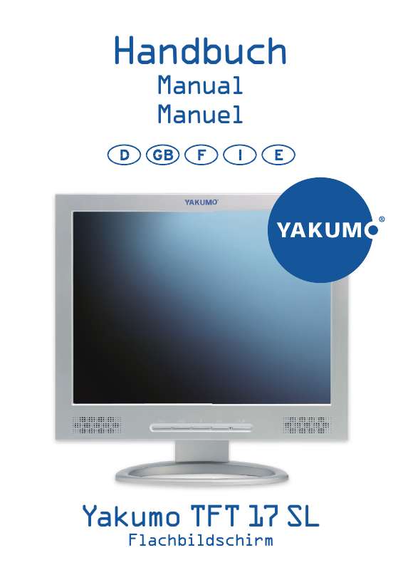 Guide utilisation YAKUMO TFT 17 SL  de la marque YAKUMO