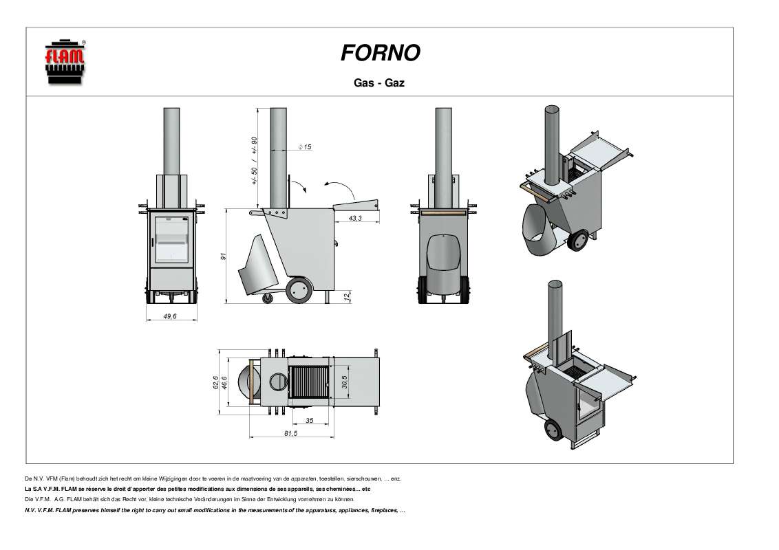 Guide utilisation  FLAM FORNO  de la marque FLAM