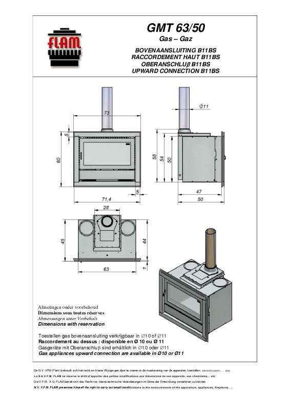 Guide utilisation  FLAM GMT 63-50  de la marque FLAM