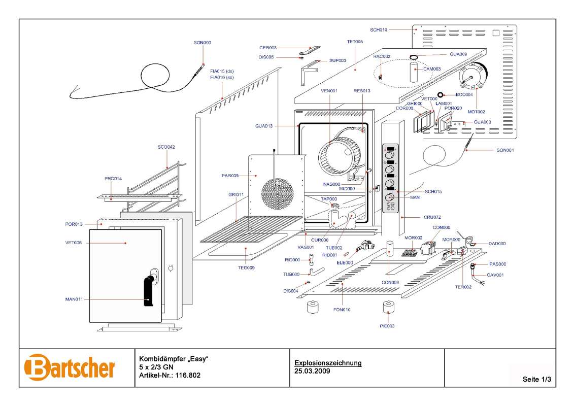 Guide utilisation BARTSCHER 116802-144 de la marque BARTSCHER