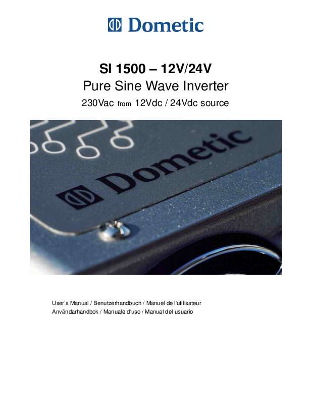 Guide utilisation DOMETIC SI 1500 12V de la marque DOMETIC