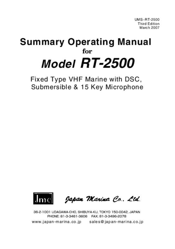 Guide utilisation  RADIOLA JMC RT-2500  de la marque RADIOLA
