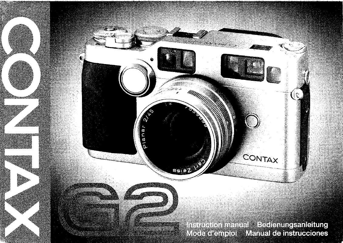 Guide utilisation CONTAX G2  de la marque CONTAX