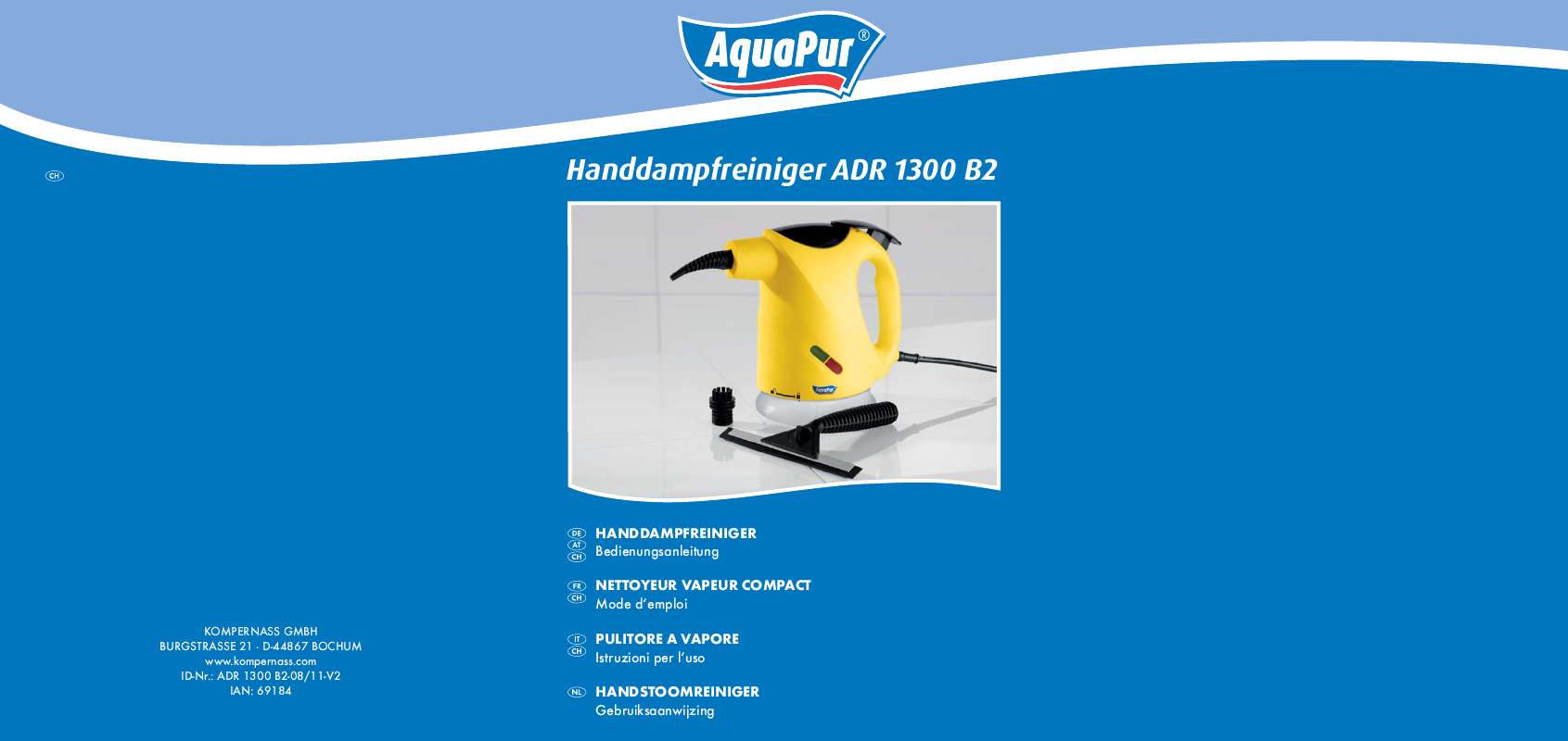 Guide utilisation  AQUAPUR ADR 1300 B2  de la marque AQUAPUR