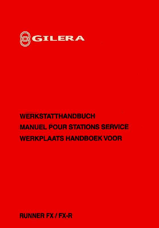 Guide utilisation  GILERA RUNNER FX  de la marque GILERA