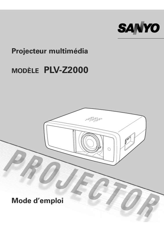 Guide utilisation  LOGICOM-SANYO PLV-Z2000  de la marque LOGICOM-SANYO