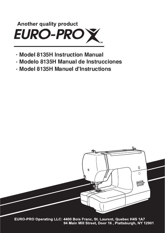 Guide utilisation  EURO-PRO 8135H  de la marque EURO-PRO