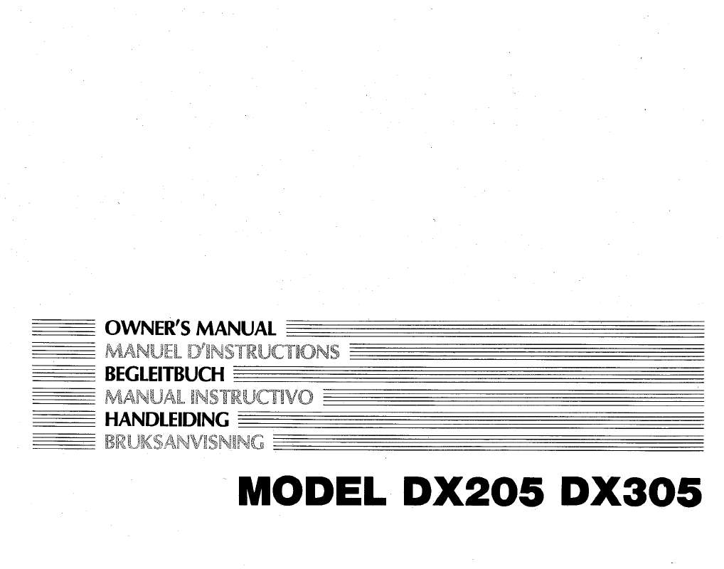 Guide utilisation  KAWAI DX205  de la marque KAWAI