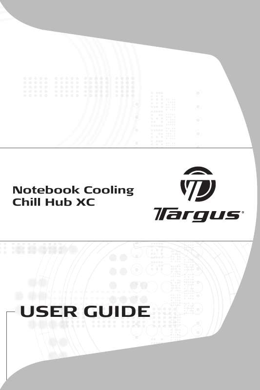 Guide utilisation TARGUS NOTEBOOK COOLING CHILL HUB XC  de la marque TARGUS