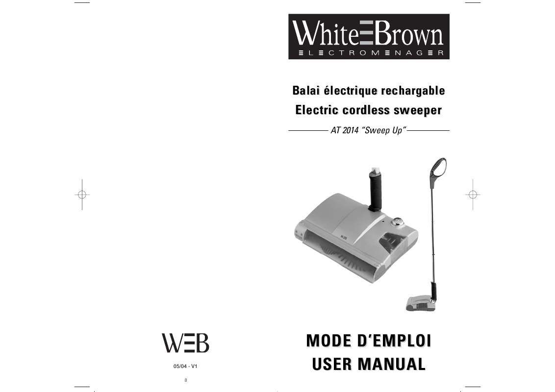 Guide utilisation  WHITE BROWN AT 2014  de la marque WHITE BROWN