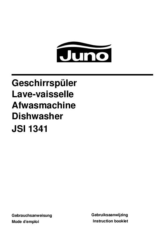 Guide utilisation  JUNO JSI1341B  de la marque JUNO