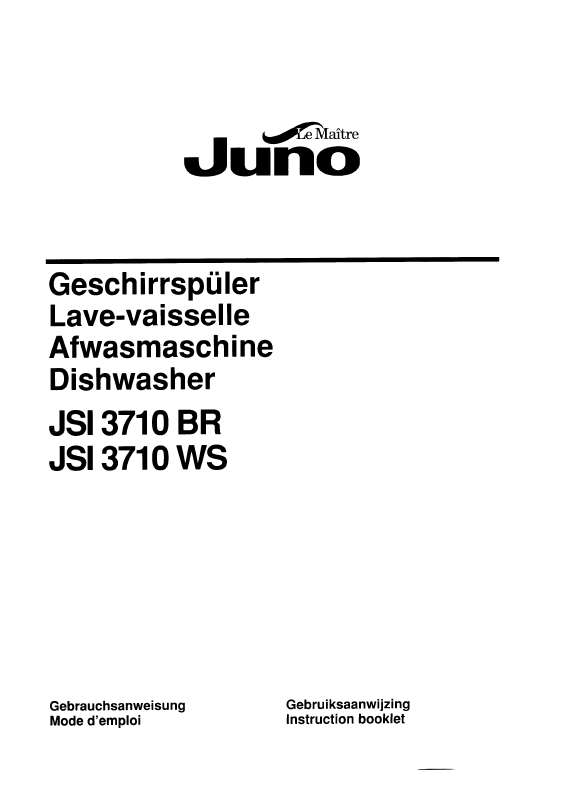 Guide utilisation  JUNO JSI3710BR  de la marque JUNO