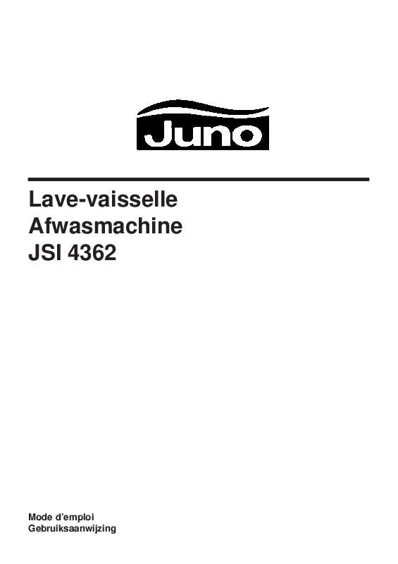 Guide utilisation  JUNO JSI4362B  de la marque JUNO