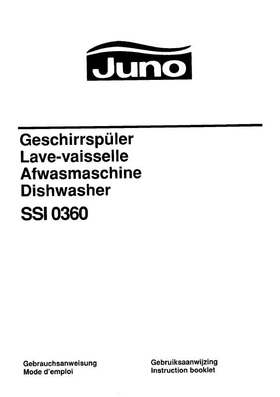 Guide utilisation  JUNO SSI0360E  de la marque JUNO