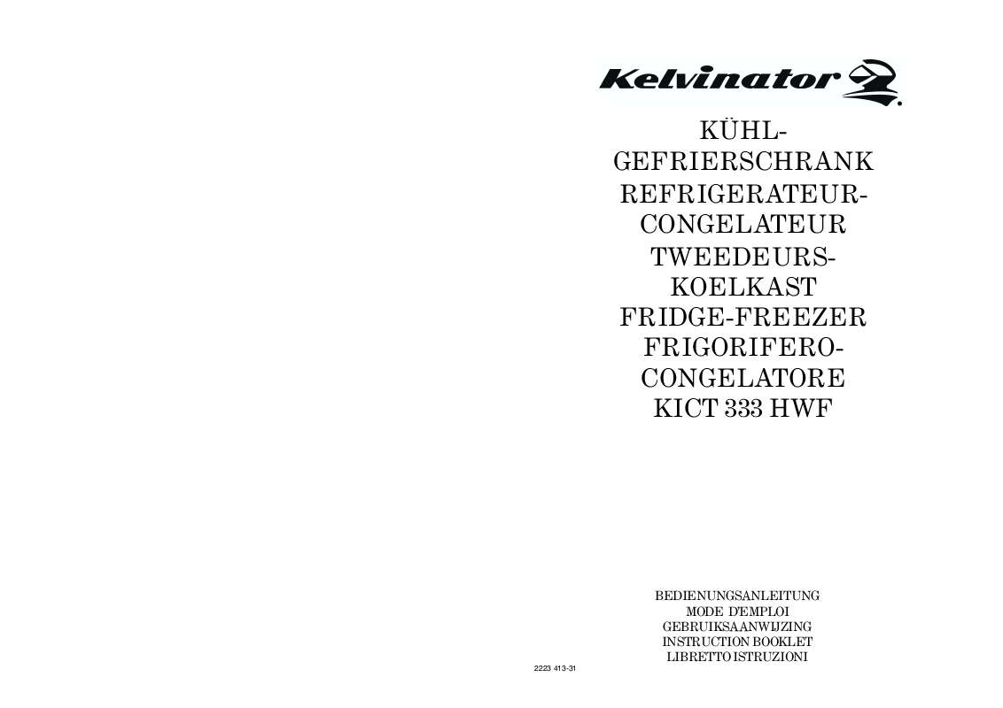 Guide utilisation  KELVINATOR KICT333HWF  de la marque KELVINATOR