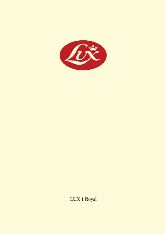 Guide utilisation  LUX LUX1  de la marque LUX