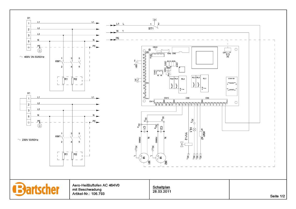 Guide utilisation BARTSCHER 106793  - CONTROL PLAN de la marque BARTSCHER