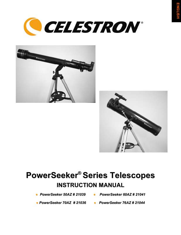 Guide utilisation CELESTRON POWERSEEKER 50AZ  de la marque CELESTRON