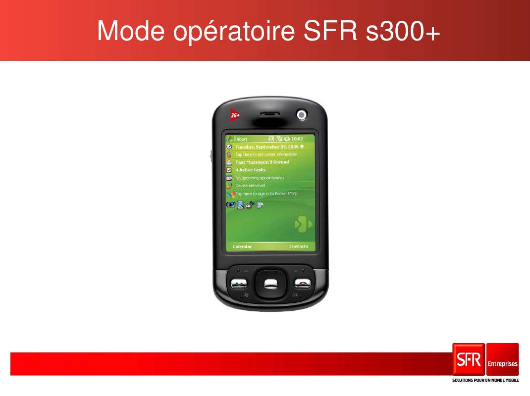 Guide utilisation SFR S300+  de la marque SFR