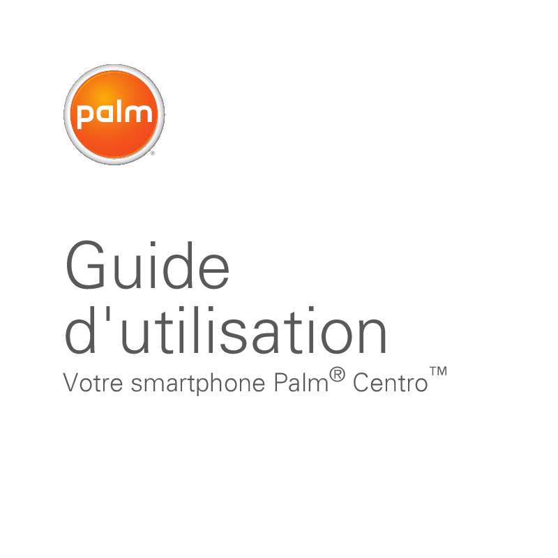 Guide utilisation  PALMONE CENTRO  de la marque PALMONE
