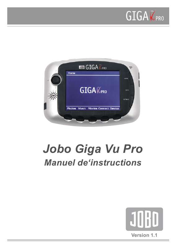 Guide utilisation JOBO GIGA VU PRO  de la marque JOBO