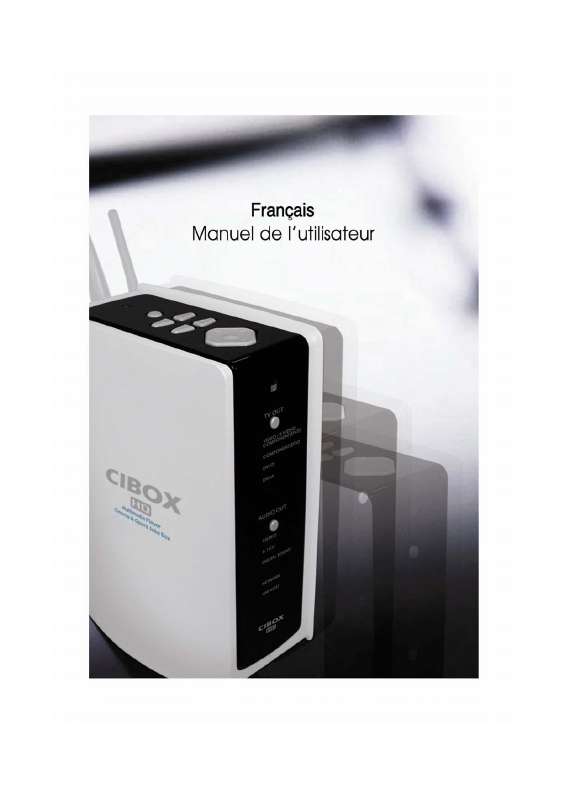 Guide utilisation  CIBOX WIRELESS CINE BOX HD  de la marque CIBOX