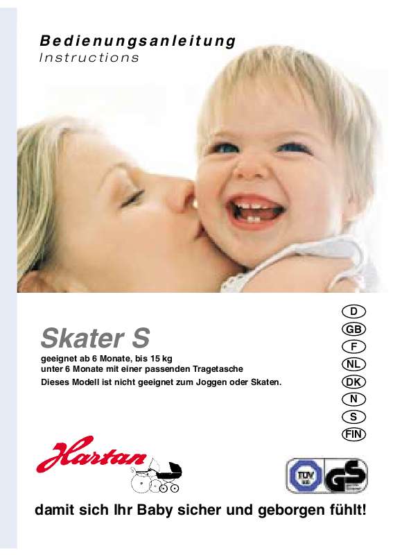 Guide utilisation HARTAN SKATER S  de la marque HARTAN